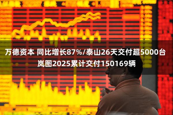 万德资本 同比增长87%/泰山26天交付超5000台 岚图2025累计交付150169辆