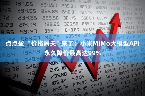 点点盈 “价格屠夫”来了：小米MiMo大模型API永久降价最高达99%